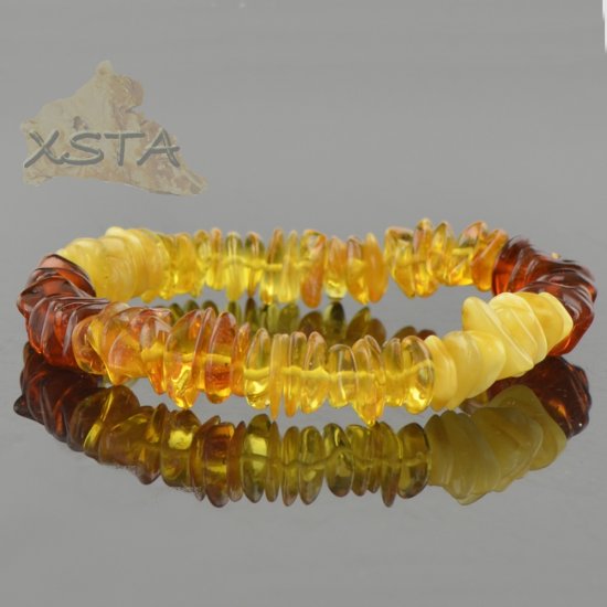 Amber bracelet chips style beads